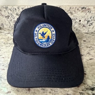 Vtg US Fish & Wildlife Service Volunteer Snapback Hat USA OSFA adjustable