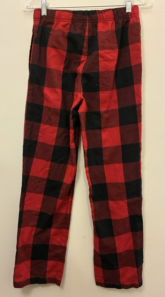 Old Navy Kid Boy Girl Red Buffalo Plaid 100% Polyester Pull On PJ Pants XL 14-16 - Image 3 of 3