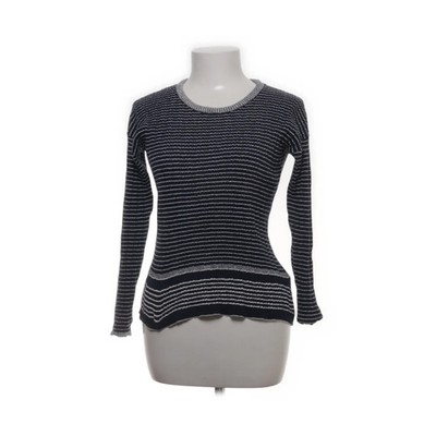 James Perse, Strickpullover, Größe: M, WVWS3742, Blau/Weiß #djE