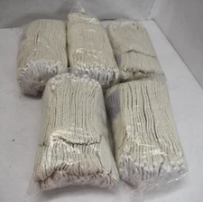 Lot of 60 Industrial Work Gloves White Cotton Blend String Knit Protective Glove
