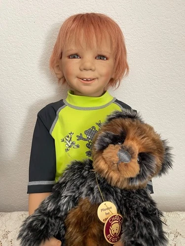 QUIRKY LIL FREDDIE! 2004 Annette Himstedt Doll - Original Outfit - Preowned - product listing photo