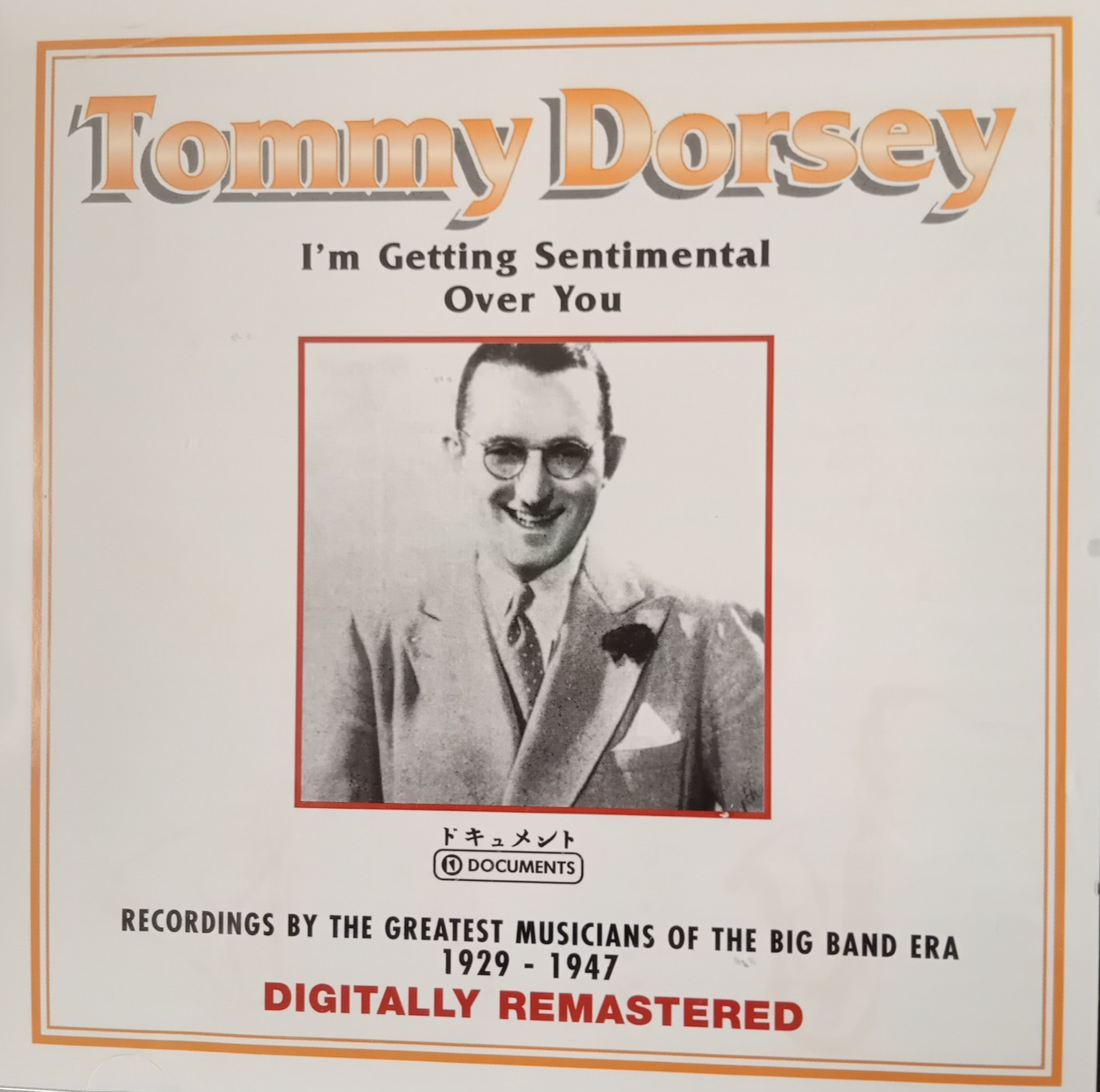 I'm Getting Sentimental Over You - Tommy Dorsey  Music CD Album