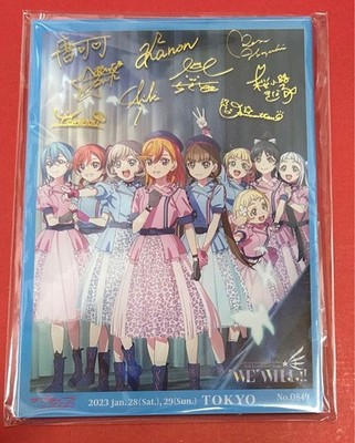 Liella! LoveLive! Sonnenschein!! Acrylplatte signiert Seriennr. Liella Tour 2023