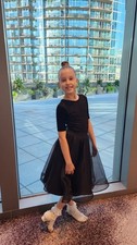 ballroom dance competition dress Set body skirt for Ballroom. Age 10-11 yo