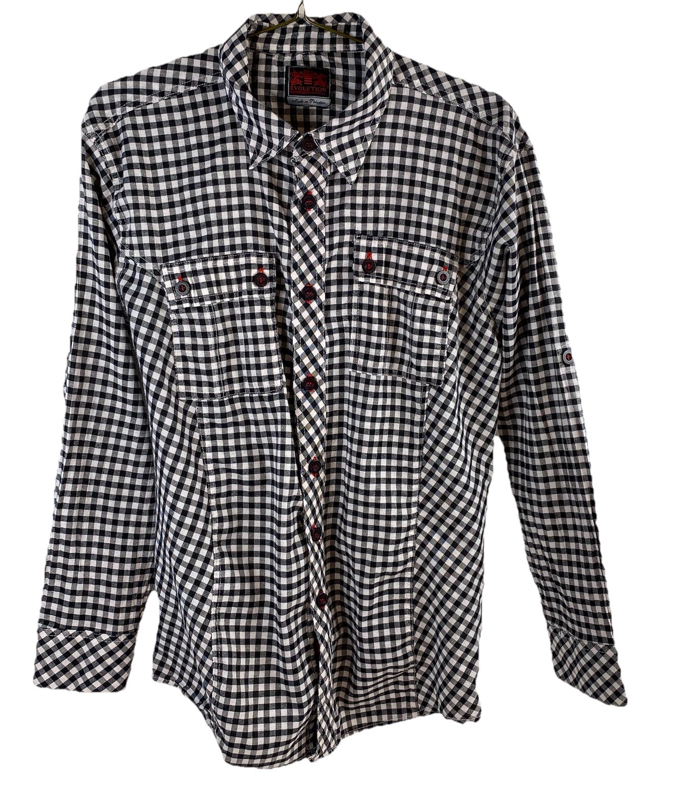 Evolution in Design women's button-down shirt top… - image 1