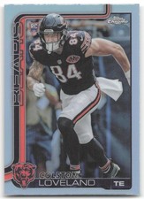 Colston Loveland Rookie 2025 Topps Chrome Refractor Chicago Bears