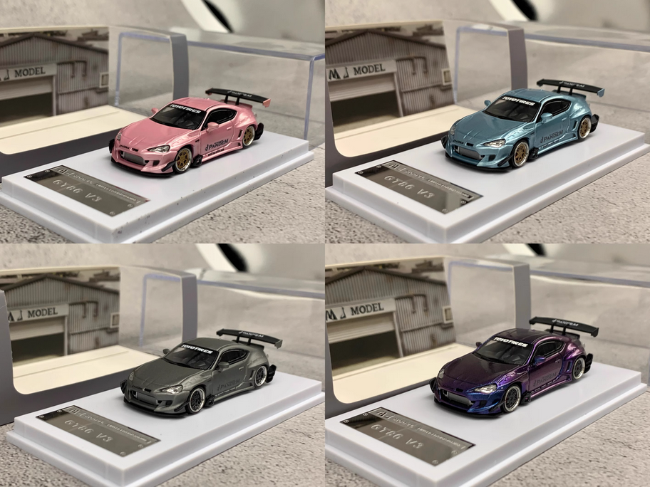 MJ 1:64 Toyota gt86 v3 pandem rocket rabbit wide-body alloy car
