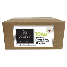Coconut Soy Wax Blend for Candle Making - 10 lb. Creamy Blend for H... Fast Ship