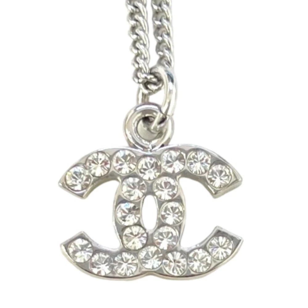 Collana CHANEL girocollo usata marca Coco 05V strass