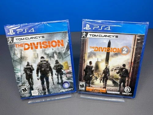PS4 PLAYSTATION 4 TOM CLANCY'S THE DIVISION + DIVISION 2 II GAME GAMES LOT NEW