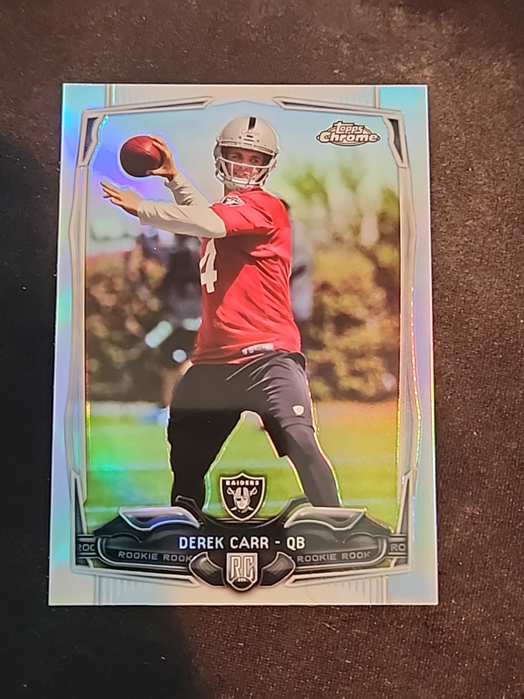 2014 Topps Chrome - Derek Carr #115 Refractor (RC)