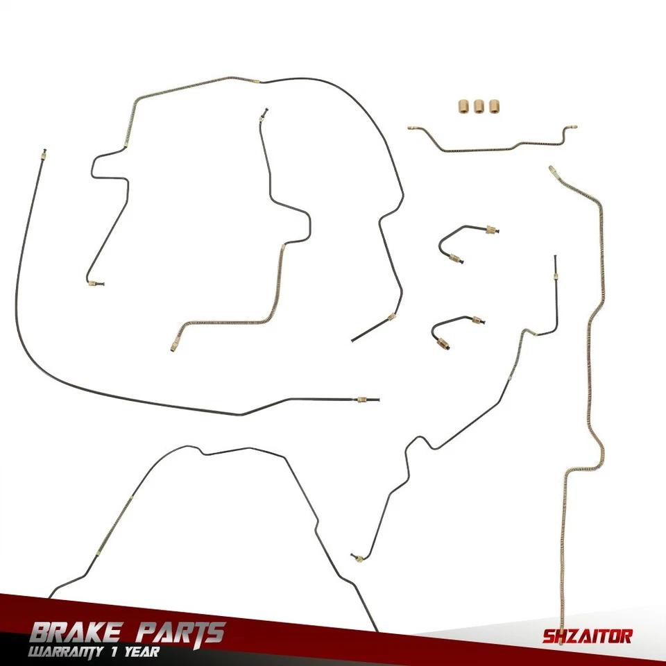 Brake Hydraulics Brake Line Set w/o Abs For Jeep Wrangler Tj 1997-2006 4.0L - Image 2 of 4