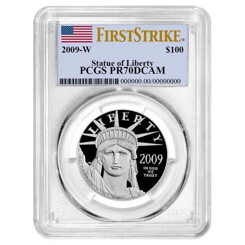 2009-W American Platinum Eagle — photo from the most recent tracked eBay sale