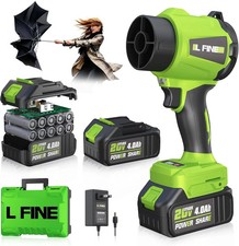 Seese Cordless Handheld Violent Fan/Leaf Blower  2 Batteries/Charger/Case