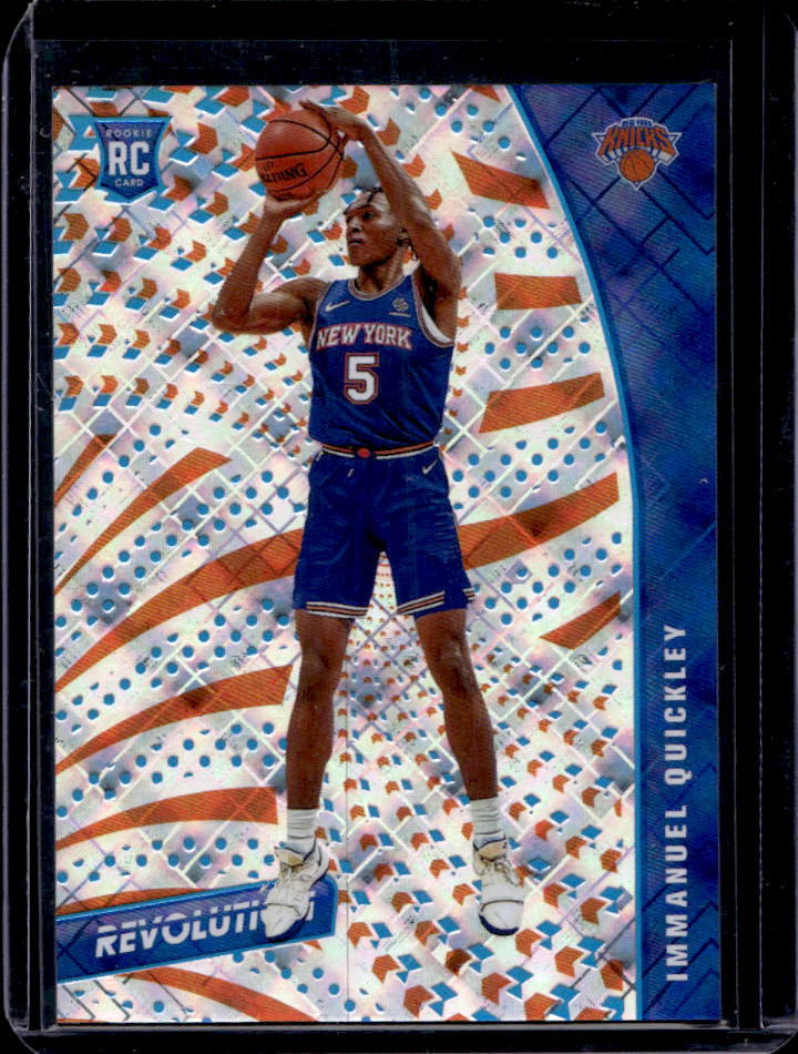 2020-21 Panini Revolution Immanuel Quickley Cosmic RC #86/100 Knicks