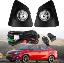 LABLT Front Bumper Driving Fog Lights Lamps Pair Replacement for Corolla 2014 20