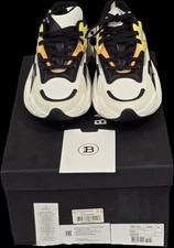 $725- Balmain Run-Row leather and nylon sneak...