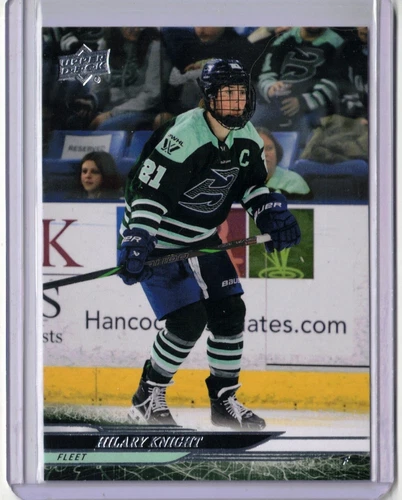 HILARY KNIGHT 24/25 2024 2025 Upper Deck PWHL Base Card #9 Boston Fleet Captain