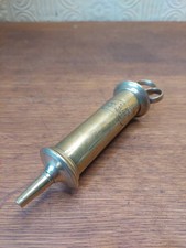 Antique Brass 3 Ring Medical Syringe Edinburgh