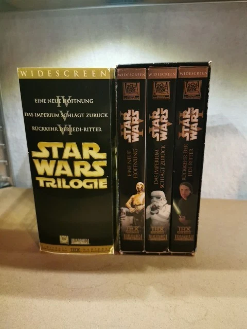 Star Wars Trilogie, VHS Kassetten, IV, V, VI, Sehr Gut, Klassiker, Filme - Bild 3 von 4