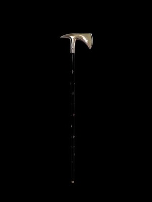 Aluminum Axe Head Handle Wooden Walking Stick Cane handmade Gift for Mother