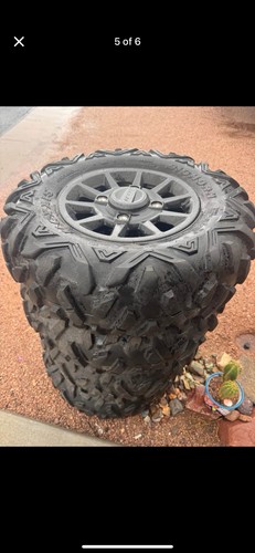 BIG HORN - 29 Inch 4  Stock Tires with Rims  These Came Off Polaris RZR XP 1000