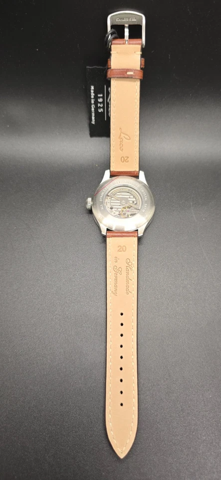 Мужские автоматические часы LACO Augsburg 42 мм черный циферблат пилот - Изображение 2 из 4