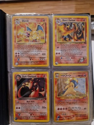 Pokemon Basis Set - base Edition -Sammlung Album TOP -  Glurak Holo - Collection