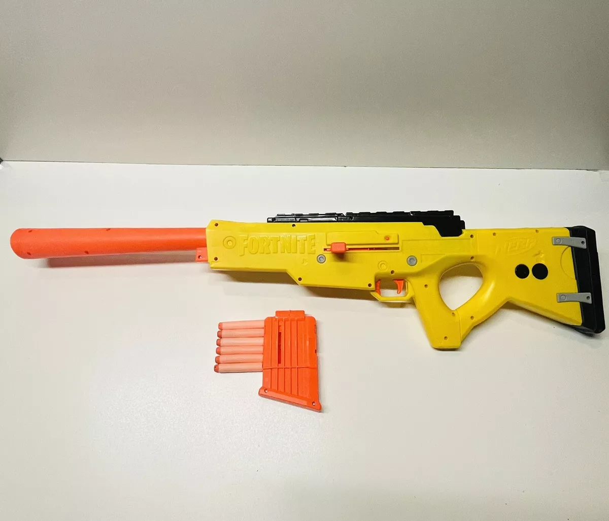 Fortnite Nerf Gun BASR L Blaster Toy Sniper Rifle Missing scope.