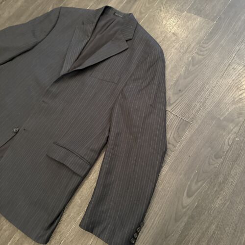 Vintage Macys Polo Ralph Lauren Green Label Pinstripe 2 Piece Suit Mens Size 44R - Picture 4 of 22