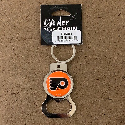 NHL Philadelphia Flyers Hockey Logo Bottle Opener Key Chain NWT