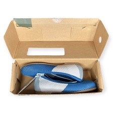 Lily  Dan Children  s Cushioned Material Flats Blue Gray Girls Shoes 9/10 11/12