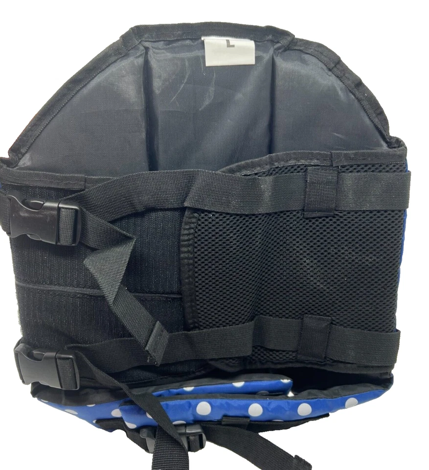 Dogs Life Jacket SUNFURA Ripstop, Adjustable Lifesaver Blue Dot Size L New Foto 4 de 4