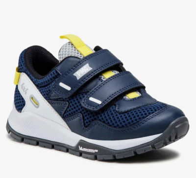 PRIMIGI 1936711 Kinder Sneaker Riemchen blau-weiß rutschfeste Michelin Sohle