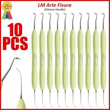 10Pcs Lm Arte Fisura Dental Composite Filling Instruments Silicone Handle