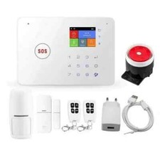 Kit Antifurto Casa Allarme Combinatore GSM App Wireless Senza Fili Con Scheda