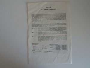 yaesu sp 102 speaker