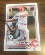 TYLER CALLIHAN 2021 BOWMAN 1st EDITION CARD BFE-91 REDS/PIRATES (PROSPECT BASE)