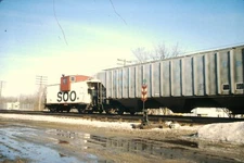SOO 74 CABOOSE feb91 train photo slide 35mm