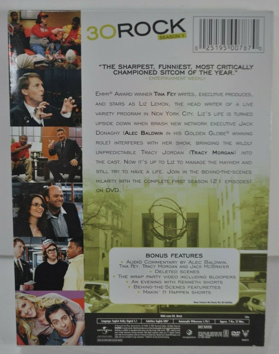 30 ROCK - Seasons 1-3 DVD Box Sets 1 2 3 Complete CIB One