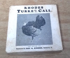 Vintage Roy O. Rhodes Turkey Call in Box