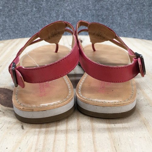 Naturalizer Sandals Womens 8 M Alka Slingback Thong Pink Leather Buckle Strap - Picture 8 of 16