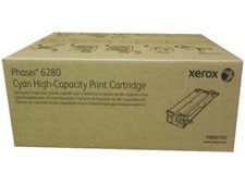New Genuine XEROX 106R01392 Cyan High Cap Toner Phaser 6280 OPEN BOX AND BAG