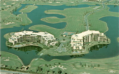 Desert Isle, Palm Springs, Eisenhower Medical Center, high-rise Postcard