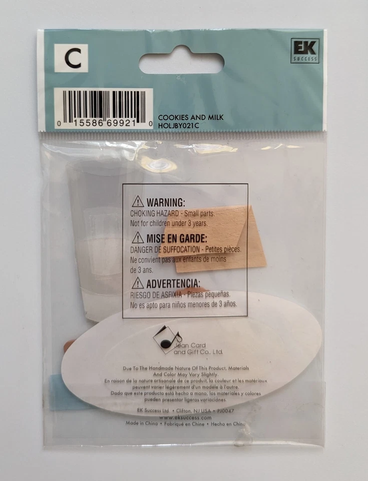 RARE Jolee's Cookies And Milk For Santa Christmas Scrapbooking Embellishments - Image 2 of 2