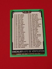 2021-22 O-PEE-CHEE Hockey Neon Green #200 Checklist #/50 NHL OPC 