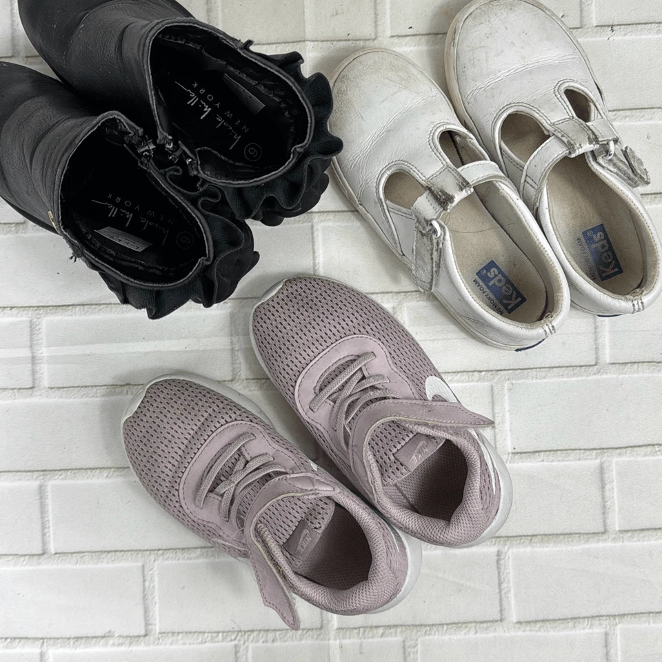 Nicole Miller Keds Nike Zapatos Paquete de 3 Niñas Botas Talla US 10C / 9 / 10.5M Foto 4 de 4