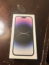 Apple iPhone 14 Pro Max Deep Purple Box ONLY Empty Box No Phone Just Cable