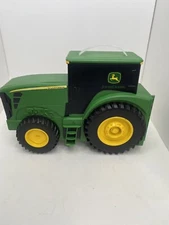 John Deere Toy Tractor Shaped Carrying Case Used To Store And Carry Farm Toys