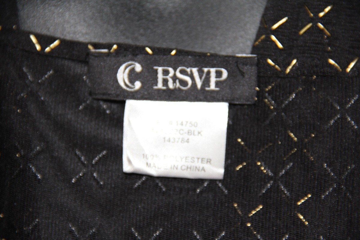 と RSVP Black with Gold accent scarf | eBay